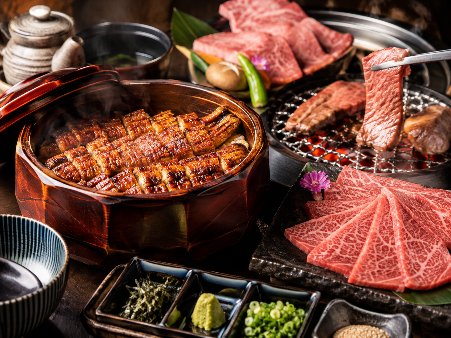 鰻魚飯三吃與頂級和牛燒肉